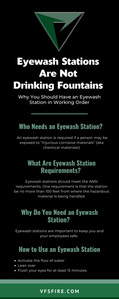 You heard it here first—an eyewash station isn’t a fancy drinking fountain. If you need a drink of water, we recommend finding another source… like maybe an actual water fountain.