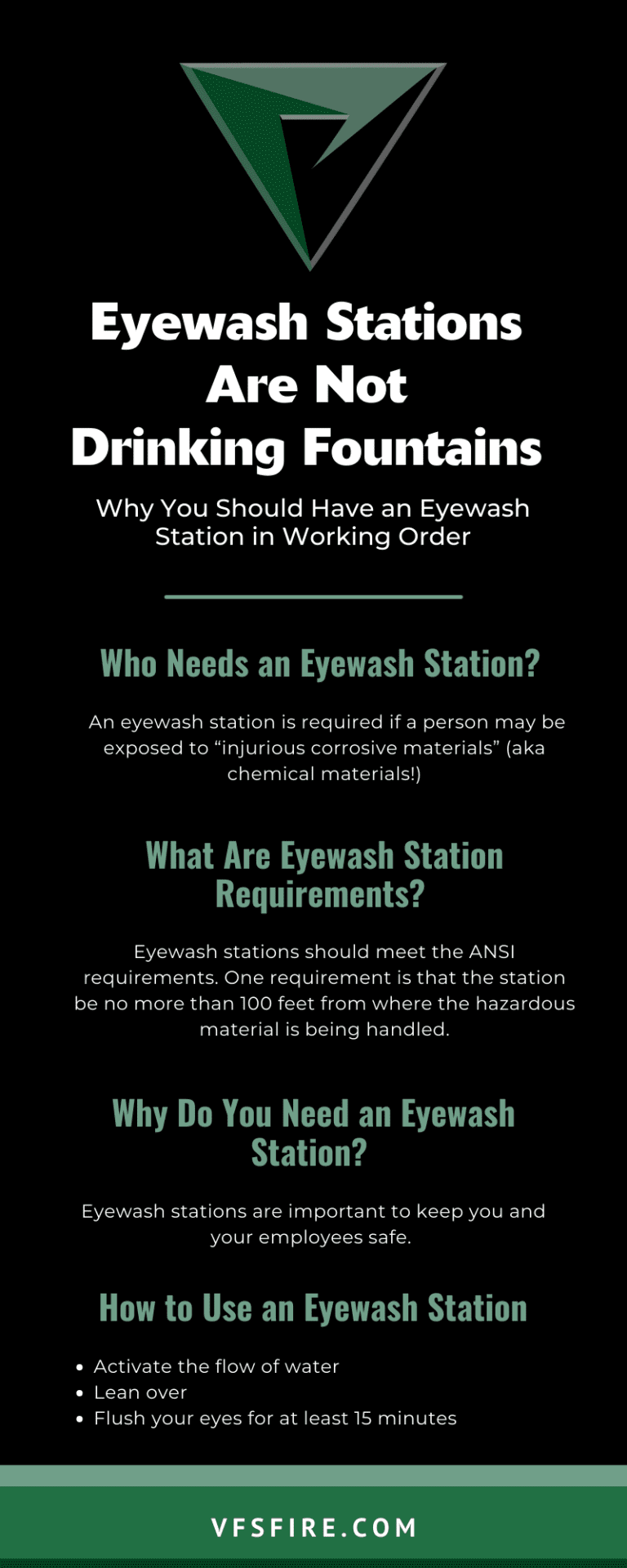 Why You Need a Working Eyewash Station VFS Fire & Security Services