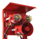 Commercial building fire safety monitoring system