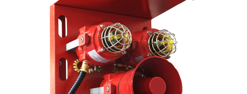 Commercial building fire safety monitoring system