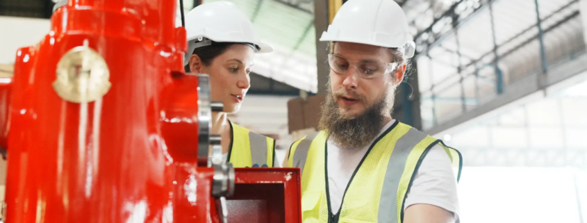 commercial fire sprinkler system inspection technician