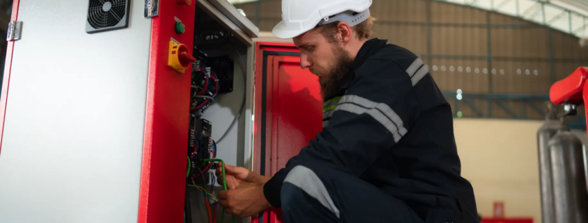 fire alarm control panel technician commercial building